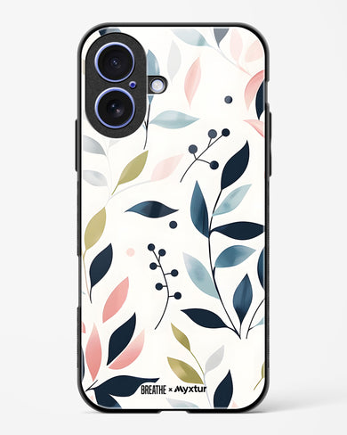 Gentle Greens [BREATHE] Glass Case Phone Cover (Apple)