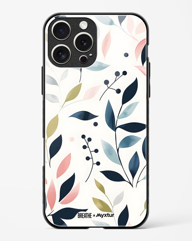 Gentle Greens [BREATHE] Glass Case Phone Cover (Apple)