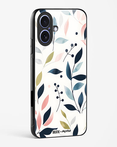 Gentle Greens [BREATHE] Glass Case Phone Cover (Apple)