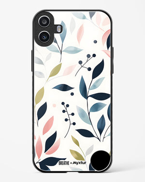 Gentle Greens [BREATHE] Glass Case Phone Cover (Nothing)