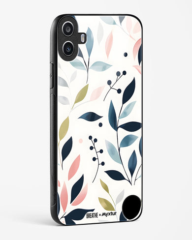 Gentle Greens [BREATHE] Glass Case Phone Cover (Nothing)