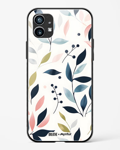 Gentle Greens [BREATHE] Glass Case Phone Cover-(Nothing)