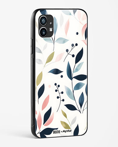 Gentle Greens [BREATHE] Glass Case Phone Cover (Nothing)