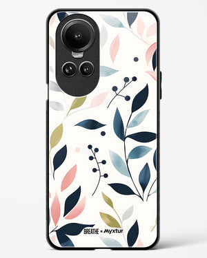 Gentle Greens [BREATHE] Glass Case Phone Cover-(Oppo)