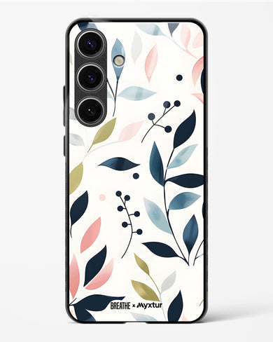 Gentle Greens [BREATHE] Glass Case Phone Cover (Samsung)