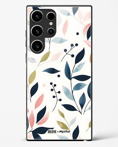 Gentle Greens [BREATHE] Glass Case Phone Cover (Samsung)