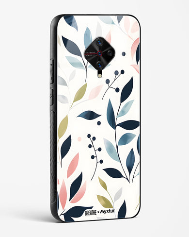 Gentle Greens [BREATHE] Glass Case Phone Cover-(Vivo)