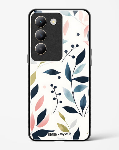 Gentle Greens [BREATHE] Glass Case Phone Cover (Vivo)