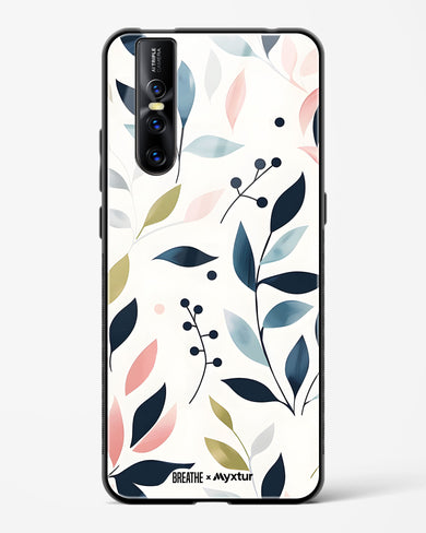 Gentle Greens [BREATHE] Glass Case Phone Cover (Vivo)