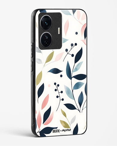 Gentle Greens [BREATHE] Glass Case Phone Cover-(Vivo)