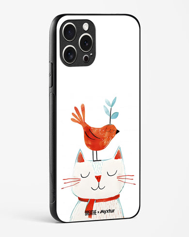 Whisker Perch [BREATHE] Glass Case Phone Cover (Apple)