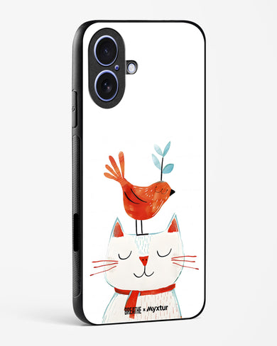 Whisker Perch [BREATHE] Glass Case Phone Cover (Apple)