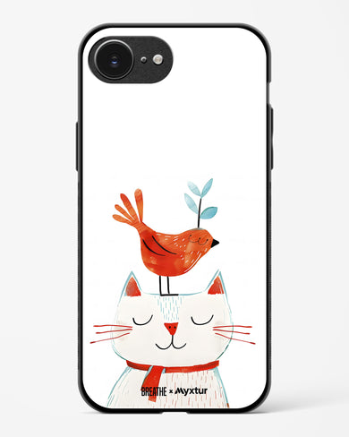 Whisker Perch [BREATHE] Glass Case Phone Cover (Apple)