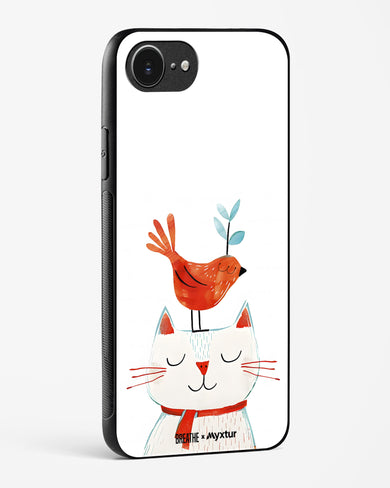 Whisker Perch [BREATHE] Glass Case Phone Cover (Apple)