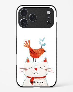 Whisker Perch [BREATHE] Glass Case Phone Cover (Apple)
