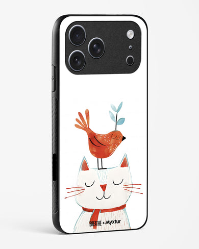 Whisker Perch [BREATHE] Glass Case Phone Cover (Apple)