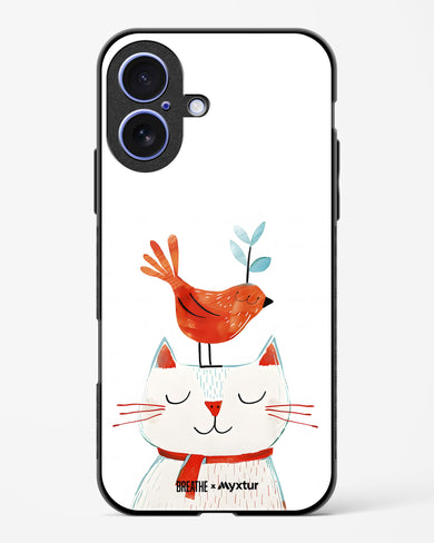 Whisker Perch [BREATHE] Glass Case Phone Cover (Apple)