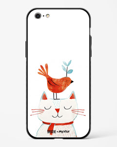 Whisker Perch [BREATHE] Glass Case Phone Cover (Apple)