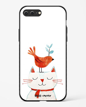 Whisker Perch [BREATHE] Glass Case Phone Cover (Apple)