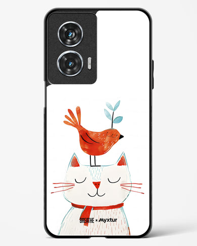 Whisker Perch [BREATHE] Glass Case Phone Cover (Motorola)