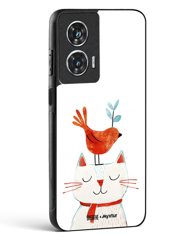 Whisker Perch [BREATHE] Glass Case Phone Cover (Motorola)