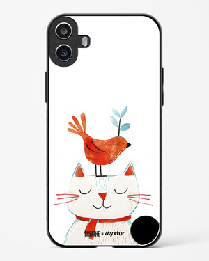 Whisker Perch [BREATHE] Glass Case Phone Cover (Nothing)