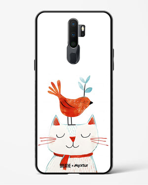 Whisker Perch [BREATHE] Glass Case Phone Cover (Oppo)