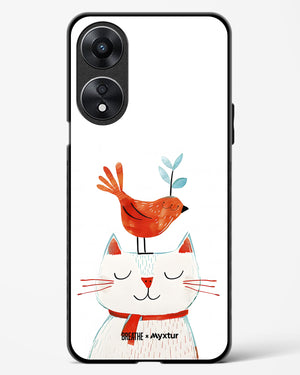 Whisker Perch [BREATHE] Glass Case Phone Cover (Oppo)