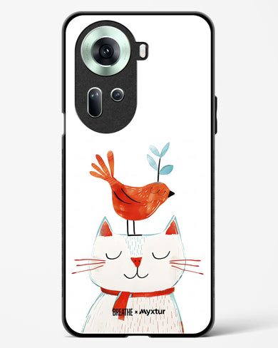 Whisker Perch [BREATHE] Glass Case Phone Cover (Oppo)