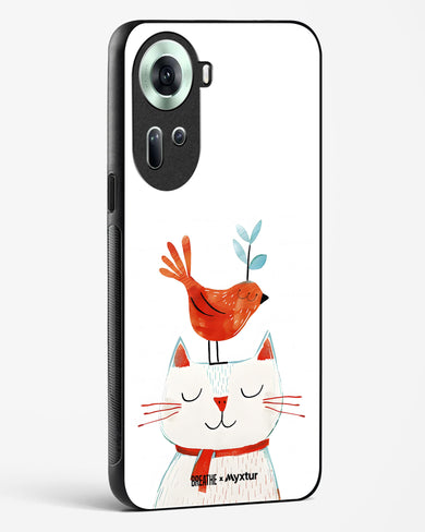 Whisker Perch [BREATHE] Glass Case Phone Cover (Oppo)