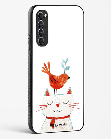 Whisker Perch [BREATHE] Glass Case Phone Cover (Oppo)