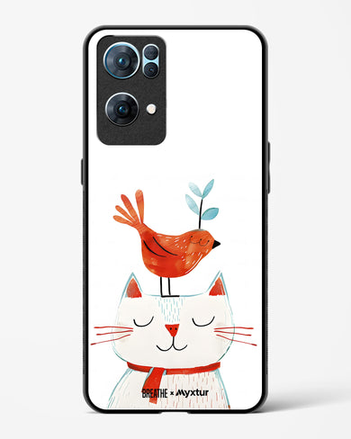 Whisker Perch [BREATHE] Glass Case Phone Cover (Oppo)