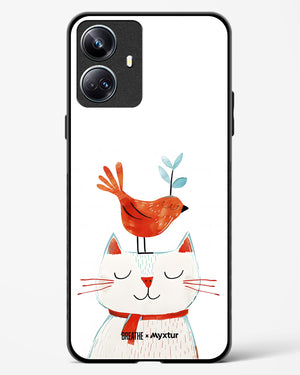 Whisker Perch [BREATHE] Glass Case Phone Cover (Realme)