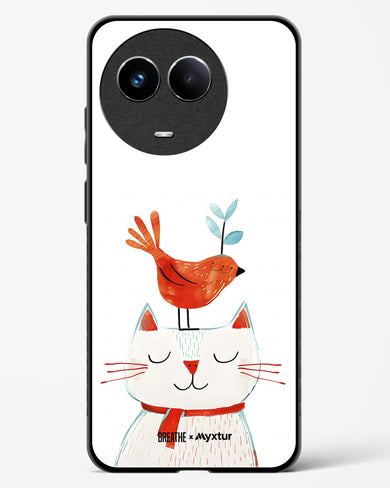 Whisker Perch [BREATHE] Glass Case Phone Cover (Realme)