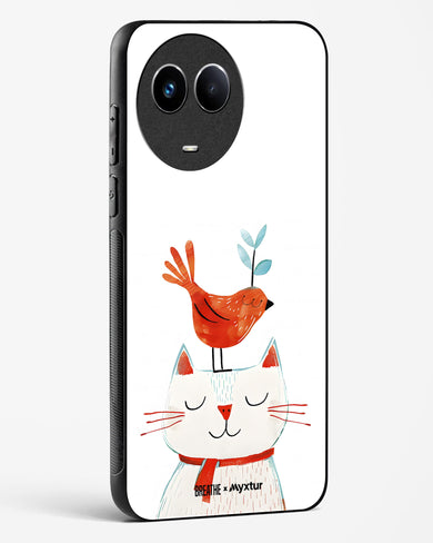 Whisker Perch [BREATHE] Glass Case Phone Cover (Realme)