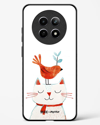 Whisker Perch [BREATHE] Glass Case Phone Cover (Realme)