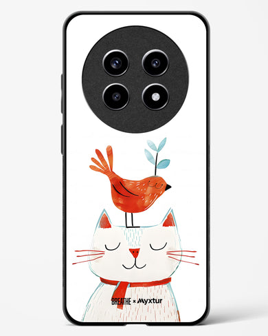 Whisker Perch [BREATHE] Glass Case Phone Cover (Realme)