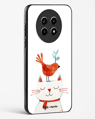 Whisker Perch [BREATHE] Glass Case Phone Cover (Realme)