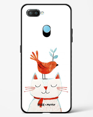 Whisker Perch [BREATHE] Glass Case Phone Cover-(Realme)