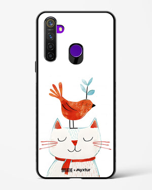 Whisker Perch [BREATHE] Glass Case Phone Cover (Realme)