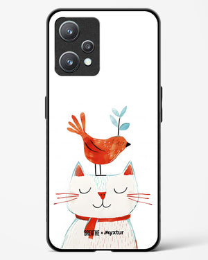 Whisker Perch [BREATHE] Glass Case Phone Cover-(Realme)