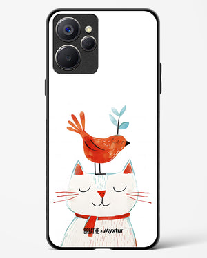 Whisker Perch [BREATHE] Glass Case Phone Cover (Realme)