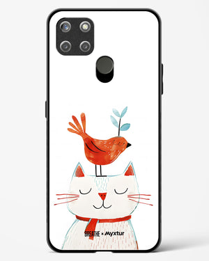 Whisker Perch [BREATHE] Glass Case Phone Cover-(Realme)