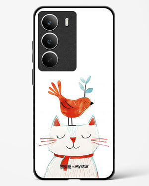 Whisker Perch [BREATHE] Glass Case Phone Cover (Realme)