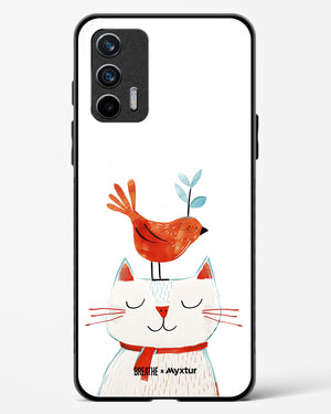 Whisker Perch [BREATHE] Glass Case Phone Cover (Realme)