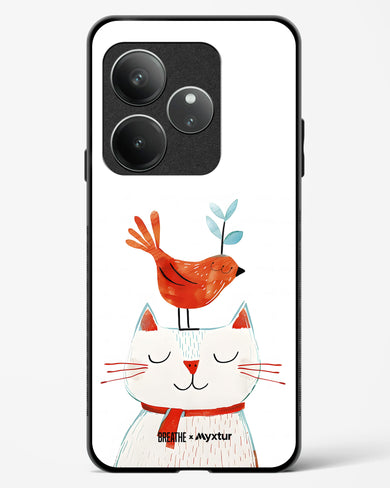 Whisker Perch [BREATHE] Glass Case Phone Cover (Realme)