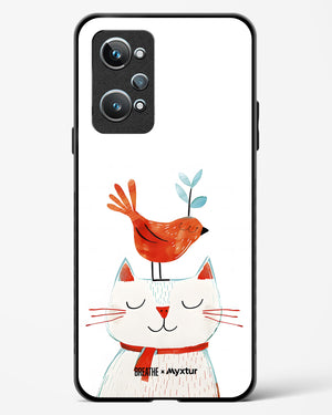 Whisker Perch [BREATHE] Glass Case Phone Cover-(Realme)