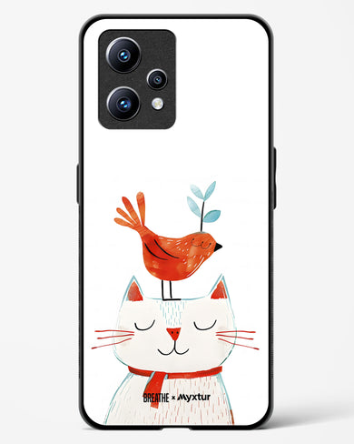 Whisker Perch [BREATHE] Glass Case Phone Cover-(Realme)