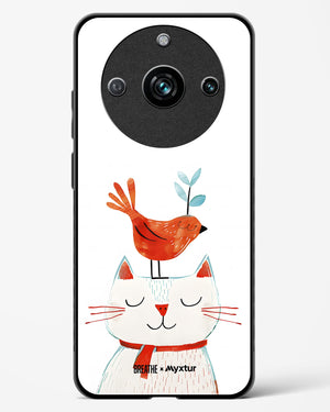 Whisker Perch [BREATHE] Glass Case Phone Cover-(Realme)