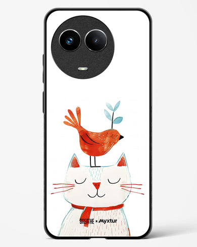 Whisker Perch [BREATHE] Glass Case Phone Cover (Realme)